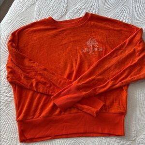 GAP Vibrant Orange Sweatshirt with Embroidery